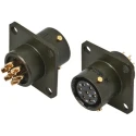Amphenol Limited MIL Spec Circular Connector 7 Contacts Female Box Mount Brass Gold Plated 13A 500,700V ac 62GB-12E10-07SN