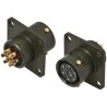 Amphenol Limited MIL Spec Circular Connector 7 Contacts Female Box Mount Brass Gold Plated 13A 500,700V ac 62GB-12E10-07SN