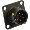 Amphenol Limited Brass Straight 7 Way Box Mount MIL Spec Circular Connector Female Olive 7.5A 500V/700V ac 62GB-12E10-07PN