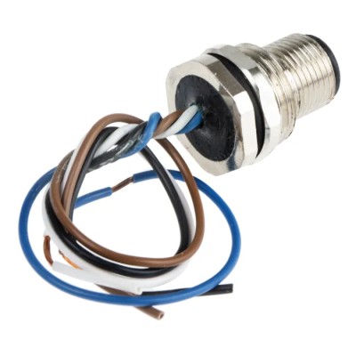 RS PRO Circular Connector, 4 Contacts, Panel Mount, M12 Connector, Plug, Male, IP67 124-7079