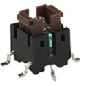 TE Connectivity White Tactile Switch Rectangular 2.2 mm SPST 50mA 12 V dc Surface FSMIJM63BA04