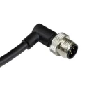 RS PRO Sensor Actuator Cable Male 4 Way M12 Right Angle to Unterminated Free End 250V 2m 124-7074