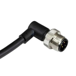 RS PRO Sensor Actuator Cable Male 4 Way M12 Right Angle to Unterminated Free End 250V 2m 124-7074