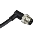 RS PRO Sensor Actuator Cable Male 5 Way Right Angle to Unterminated Free End 2 m 60V 4A IP67 124-7076