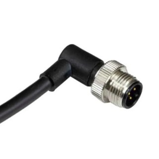 RS PRO Sensor Actuator Cable Male 5 Way Right Angle to Unterminated Free End 2 m 60V 4A IP67 124-7076