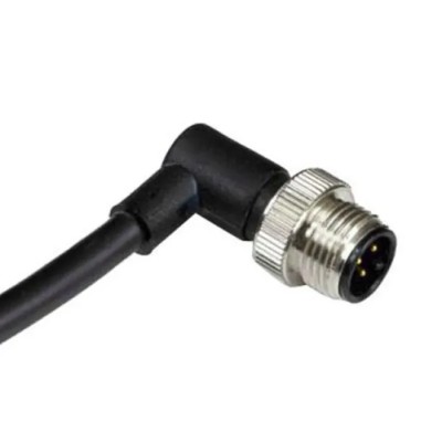 RS PRO Sensor Actuator Cable Male 5 Way Right Angle to Unterminated Free End 2 m 60V 4A IP67 124-7076