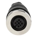 TE Connectivity Circular Connector Cable Mount Socket Female 4 Contacts M12 IP67 T411 Series T4110001041-000