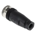 TE Connectivity Circular Connector Cable Mount Socket Female 4 Contacts M12 IP67 T411 Series T4110001041-000