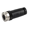 TE Connectivity Circular Connector 4 Contacts Cable M12 Socket Female IP67 Nylon Housing Screw Termination T4110002041-000