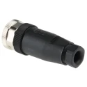 TE Connectivity Circular Connector 5 Contacts Cable M12 Socket Female IP67 Nylon Housing Threaded 125V 4A T4110001051-000