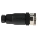 TE Connectivity Circular Connector 5 Contacts Cable M12 Socket Female IP67 Nylon Housing Threaded 125V 4A T4110001051-000