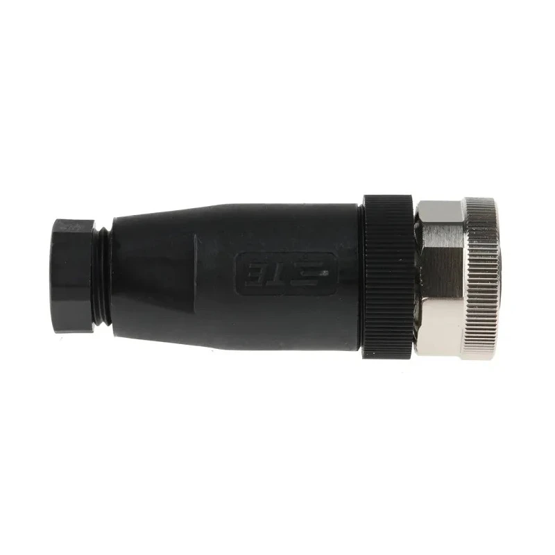 TE Connectivity Circular Connector 5 Contacts Cable M12 Socket Female IP67 Nylon Housing Threaded 125V 4A T4110001051-000