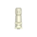TE Connectivity Circular Connector, 4 Contacts, Cable Mount, M12 Socket, Female, IP67, Brass Housing, 250V T4110012041-000