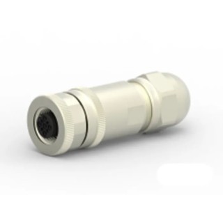 TE Connectivity Circular Connector 5 Contacts Cable M12 Socket Female IP67 Brass Screw Termination T4110011051-000