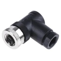 TE Connectivity Industrial Circular Connector, 4 Contacts, Cable Mount, M12 Connector, Socket Female, IP67 T4112002041-000