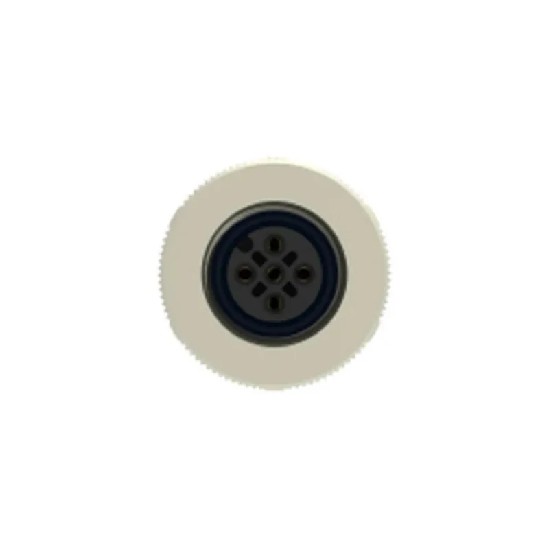 TE Connectivity Circular Connector 5 Contacts M12 Cable Socket Female IP67 Brass Housing Gold Plating T4110012051-000