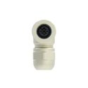 TE Connectivity Industrial Circular Connector M12, 5 Contacts, Socket Female, IP67, Brass Housing, Gold T4112012051-000