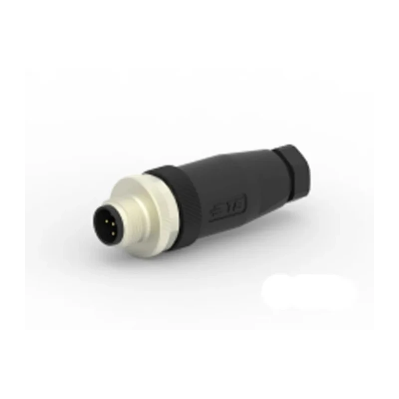 TE Connectivity Circular Connector Cable Mount M12 Plug Male 5 Contacts IP67 125V 4A T4111401051-000