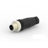 TE Connectivity Circular Connector Cable Mount 5 Contacts M12 Plug Male IP67 125V Screw Termination T4111402051-000