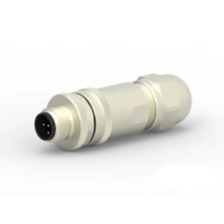 TE Connectivity Circular Connector, 5 Contacts, Cable Mount, M12 Size, Plug Male, IP67 Rated, B-Coded, 125V T4111412051-000