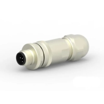 TE Connectivity Circular Connector, 5 Contacts, Cable Mount, M12 Size, Plug Male, IP67 Rated, B-Coded, 125V T4111412051-000