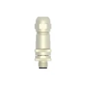TE Connectivity Circular Connector 5 Contacts Cable M12 Plug Male IP67 Brass Housing T4111411051-000