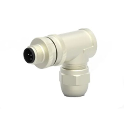 TE Connectivity Circular Connector 5 Contacts Cable M12 Plug Male IP67, Right Angle, B-Coded T4113411051-000