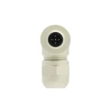 TE Connectivity Circular Connector 5 Contacts Cable M12 Plug Male IP67, Right Angle, B-Coded T4113411051-000