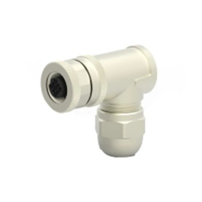 TE Connectivity Circular Connector 5 Contacts Cable M12 Socket Female IP67 Brass Housing, Gold Plated T4112411051-000