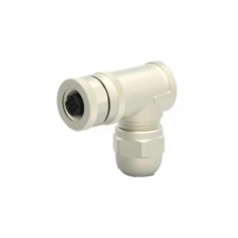 TE Connectivity Circular Connector 5 Contacts Cable M12 Socket Female IP67 Brass Housing, Gold Plated T4112411051-000