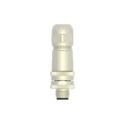 TE Connectivity Circular Connector 4 Contacts Cable M12 Plug Male IP67 Brass Housing Gold Plated T4111511041-000