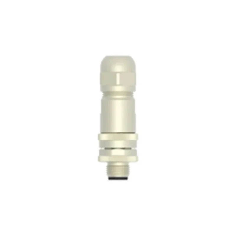TE Connectivity Circular Connector 4 Contacts Cable M12 Plug Male IP67 Brass Housing Gold Plated T4111511041-000