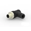 TE Connectivity Industrial Circular Connector 5 Contacts Cable Mount M12 Plug Male IP67 Nylon Housing 125V T4113402051-000