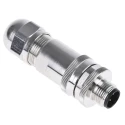 TE Connectivity Industrial Circular Connector, 4 Contacts, Cable Mount, M12 Plug Male, 250V 4A, IP67, T411 T4111512041-000