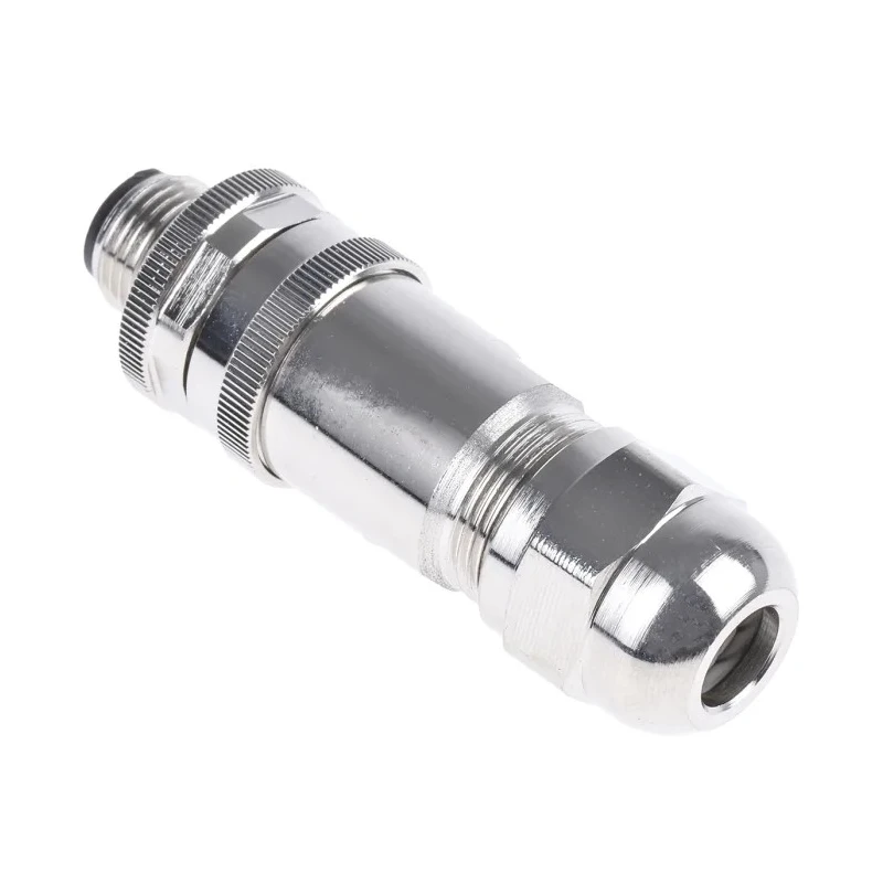 TE Connectivity Industrial Circular Connector, 4 Contacts, Cable Mount, M12 Plug Male, 250V 4A, IP67, T411 T4111512041-000
