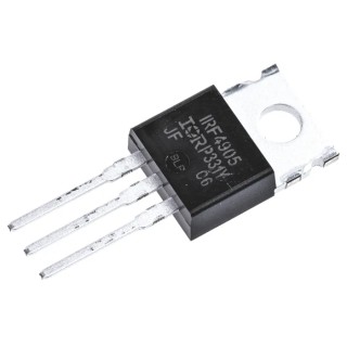 Infineon HEXFET Type P-Channel MOSFET, 74 A Continuous Drain Current, 55 V Maximum Drain Source Voltage, 3-Pin IRF4905PBF
