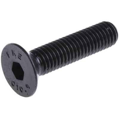 RS PRO Black Steel Hex Socket Countersunk Screw, Hex, M10 x 35 mm 124-7198