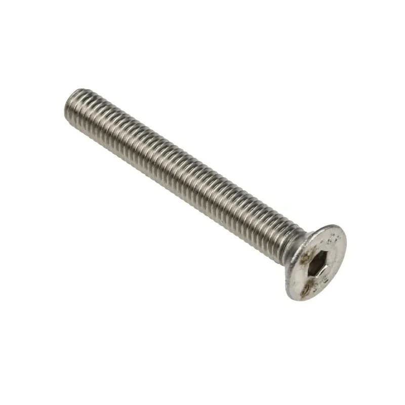 RS PRO Plain Stainless Steel Hex Socket Countersunk Screw M5 x 40 mm ISO 10642 A2 Grade 124-7222
