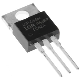 Infineon HEXFET N-Channel MOSFET, 53 A Maximum Continuous Drain Current, 55 V Drain Source Voltage, Enhancement IRFZ46NPBF