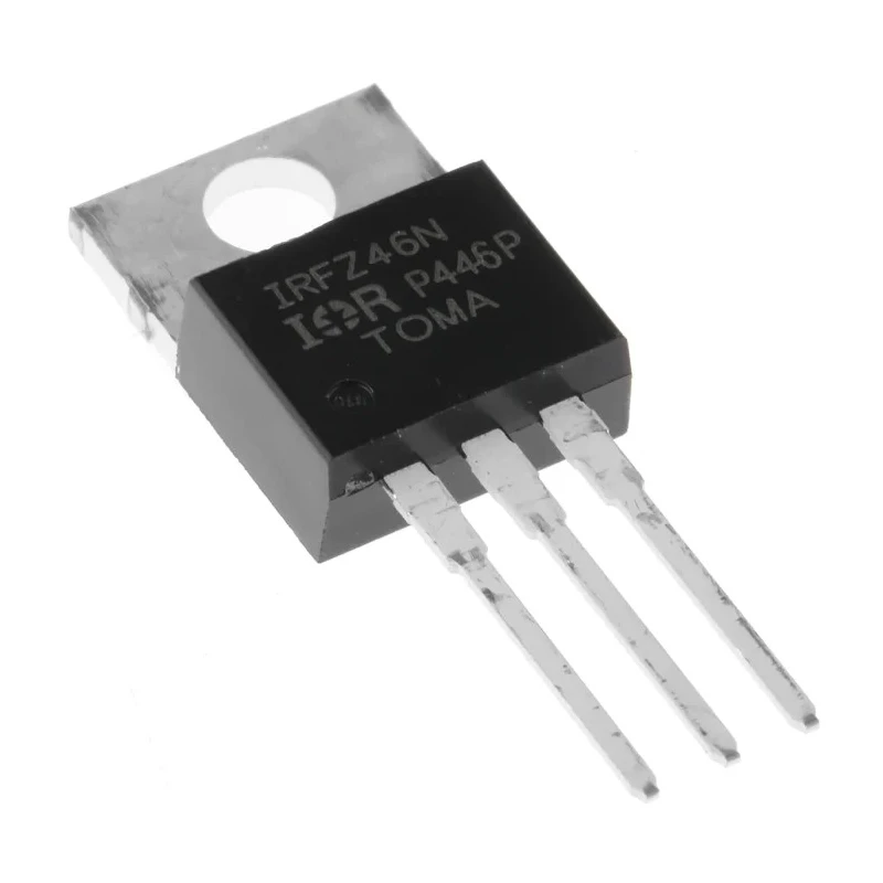 Infineon HEXFET N-Channel MOSFET, 53 A Maximum Continuous Drain Current, 55 V Drain Source Voltage, Enhancement IRFZ46NPBF
