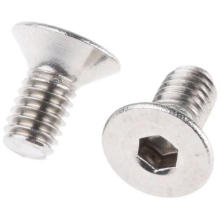 RS PRO Plain Stainless Steel Hex Socket Countersunk Screw, Hex Drive, M10 x 30 mm 124-7258