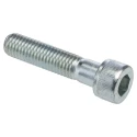 RS PRO Bright Zinc Steel Hex Socket Cap Screw, Hex Drive, Thread M10, Length 45 mm 124-7282