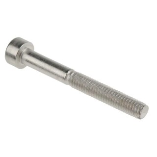 RS PRO Plain Stainless Steel Hex Socket Cap Screw M4 x 35 mm, Hex Drive, A2 Grade 124-7349