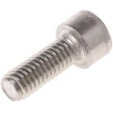 RS PRO Plain Stainless Steel Hex Socket Cap Screw, Hex Head, M8 Thread Diameter x 12 mm Length 124-7357