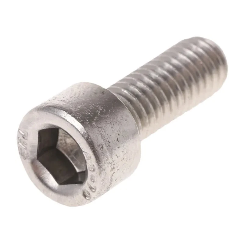 RS PRO Plain Stainless Steel Hex Socket Cap Screw M12 x 35 mm DIN 912 Grade A4 124-7370