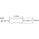 Littelfuse Non-Resettable Fuse Axial Lead 5A 125 V AC/DC Ceramic Body Time Delay 473005.YRT1L
