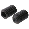 RS PRO Steel M4 x 8 mm Grub Screw Plain Cup Black DIN 916 124-7377
