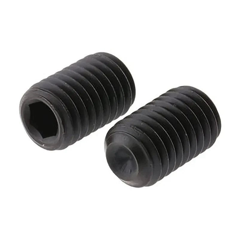 RS PRO Steel M6 x 30 mm Grub Screw Plain Cup DIN 916 Black 124-7380