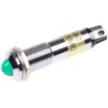 Dialight LED Green Indicator 609 Series Panel Mount 9 mm, Solder Tab Termination 24V DC 609-1212-140F