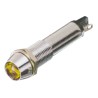 Dialight Yellow Indicator 24V dc 15mA Solder Tab Termination Recessed Bezel 609-2312-140F